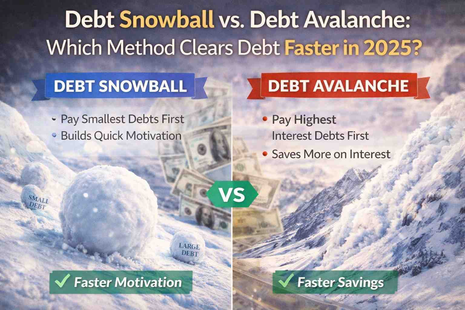Debt Snowball vs. Debt Avalanche: Which Method Clears Debt Faster in Best Guide 2026?